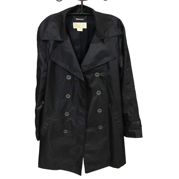 Michael Kors Jackets & Blazers - Michael Kors Women Jacket Black Trench Coat Lightweight Rain Jacket XS/P no belt